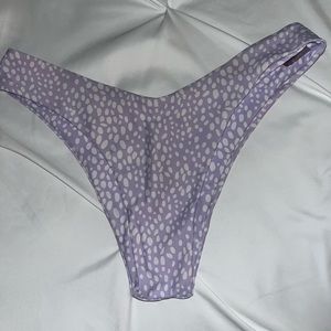 Purple polkadot bikini bottoms